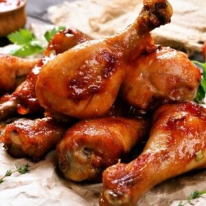Alternative view of Hương đùi gà rô ti hay gà ram hành lá – Chicken OS – V0139