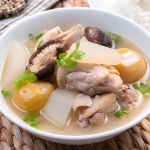 Alternative view of Hương thịt gà hầm – cháo gà – BOILED CHICKEN OS – V0007